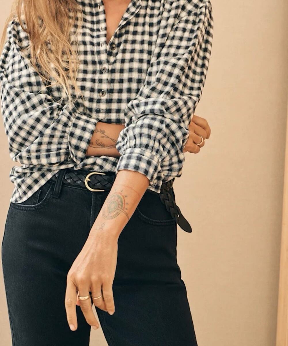 Faherty Olli Top Women’s Moonlit Gingham Small
